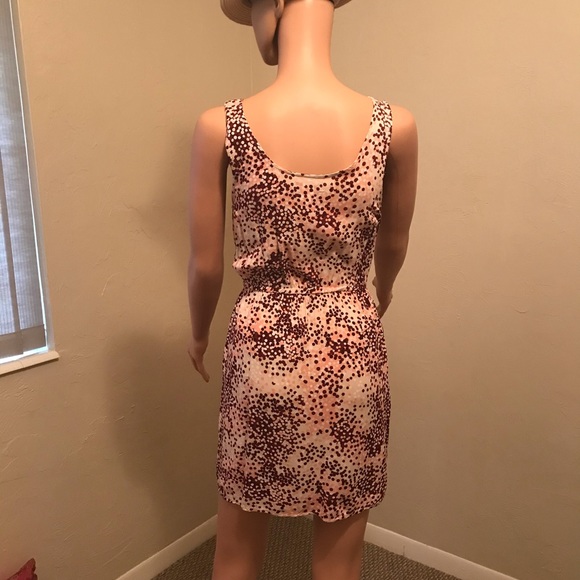 SOLD!! Cotton On Multicolor Maroon Pink Tan White Lace Dress w/Pockets - Picture 5 of 5